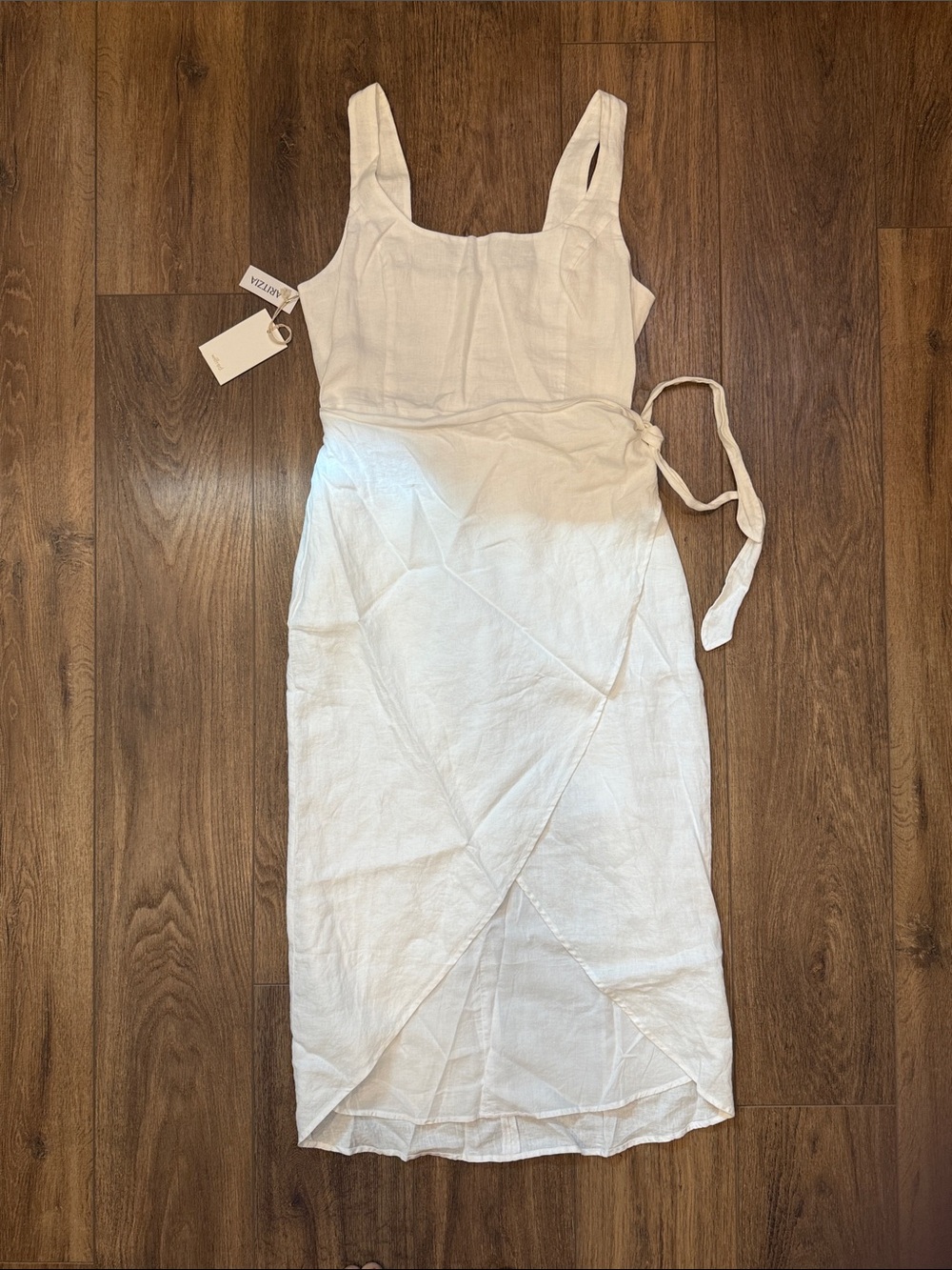NWT Aritzia Wilfred Linen Wrap-style Dress